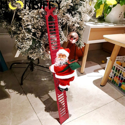 Electric Christmas Creative Decoration Santa Claus Climbing Doll