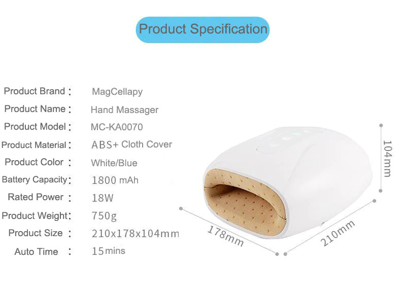 Full-Care Hand Massager with Heat and Compression