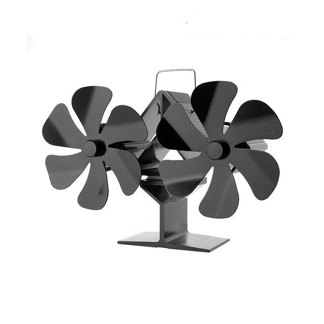Wood Stove Fan with 4, 5, 6 and 12 Blades