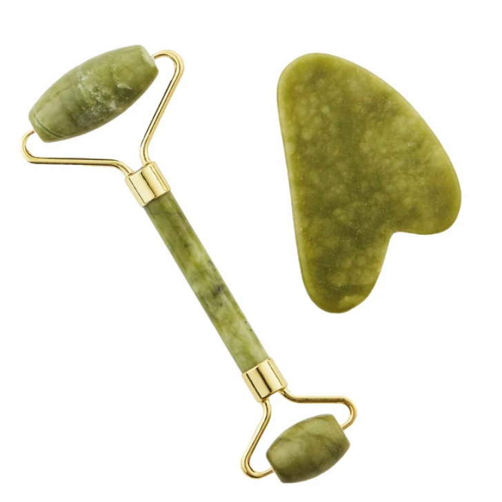 Green Jade Roller & Gua Sha for skin