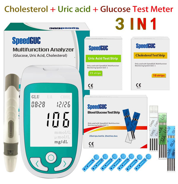 3 In 1 Home Cholesterol Test Kit
