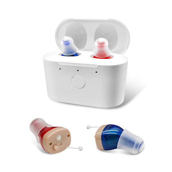 RECHARGEABLE & INVISIBLE HEARING AIDS PAIR